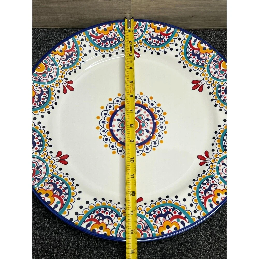 Dash of That - Ellie - Boho Style 14” Round Serving Platter